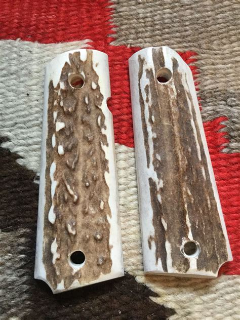 Elk Stag Grips For Full Size 1911 Pistols Usa Made From Etsy 1911