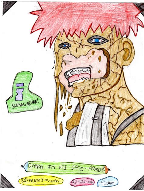 Gaara In His Sand Armor By Sandsoflanayru On Deviantart