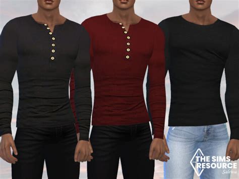 Long Sleeve Men Top By Saliwa At Tsr Sims 4 Updates