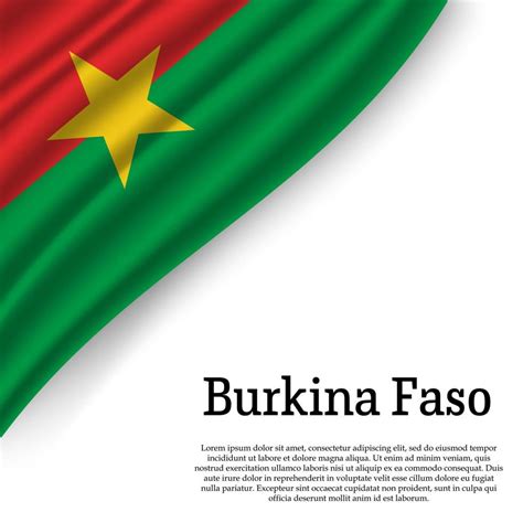 Waving Flag Of Burkina Faso 21827235 Vector Art At Vecteezy