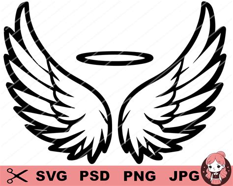 Angel Wings Svg Angel Svg Wings Svg Wedding Svg Heaven Etsy Images And Photos Finder