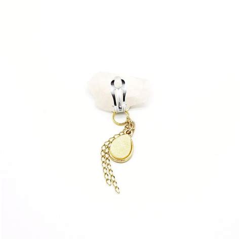 Shimmering Ivory Vch Piercing Charm Nonpiercing Clit Jewelry Under