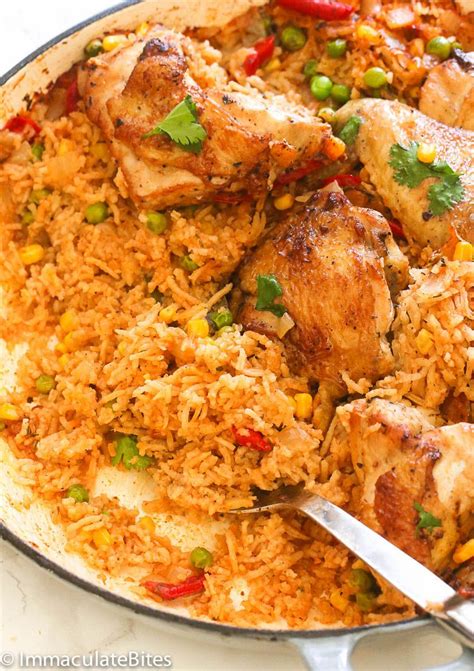 Click here to watch my arroz con pollo video. Arroz con Pollo - Immaculate Bites #recipes #easy # ...