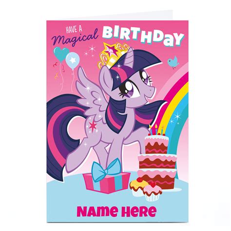 Buy Personalised Birthday Card My Little Pony For Gbp 229 549