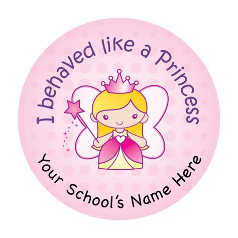 Princess Reward Stickers School Stickers For Teachers