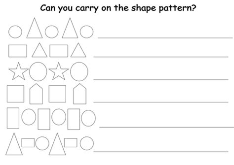 Continuing Shape Patterns By Lcdixon88 Teaching Resources Tes