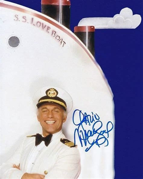 gavin macleod signed autographed 8x10 the love boat captain merrill stubing photo etsy