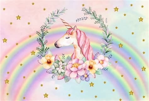 Buy Ofila Unicorn Backdrop 8x6ft Rainbow Unicorn Photography Background