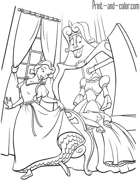 Like other classic disney films, coloring pages on beauty and the beast are highly searched for by kids all around the world, particularly little girls. Beauty and the Beast coloring pages | Print and Color.com