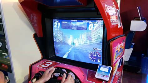 Rave Racer Racing Arcade Game Gameplay 1995 Namco System 22 Cabinet