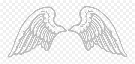 Stone Gray Angel Wings Large Svg Vector Angel Wings Cartoon