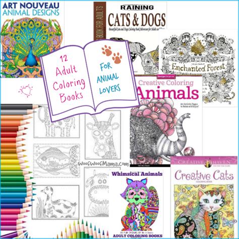 12 Creative And Relaxing Adult Coloring Books For Animal Lovers Woof