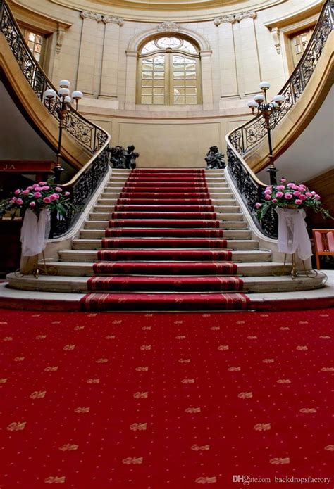 Shop for bridesmaids & formal gowns. 2021 Red Carpet Staircase Wedding Photography Backdrop Pink Flowers Window Wall Photo ...