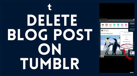 How To Delete Blog Post On Tumblr Permanently Remove Blog Post YouTube