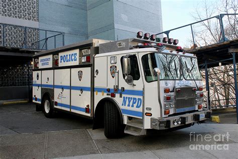 Nypd Emergency Service Truck 3 From The Bronx Photograph By Steven Spak