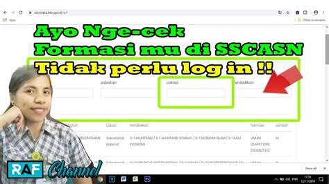 Pelamar membuka portal sscasn, di alamat web. Tanpa Login, Cara Melihat Formasi CPNS 2019 Secara Online di SSCASN.BKN.GO.ID - YouTube