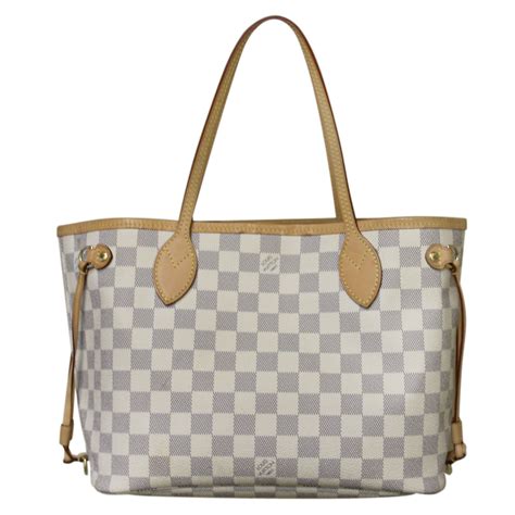 Louis Vuitton Damier Azur Neverfull PM Handbag Shoulder Bag