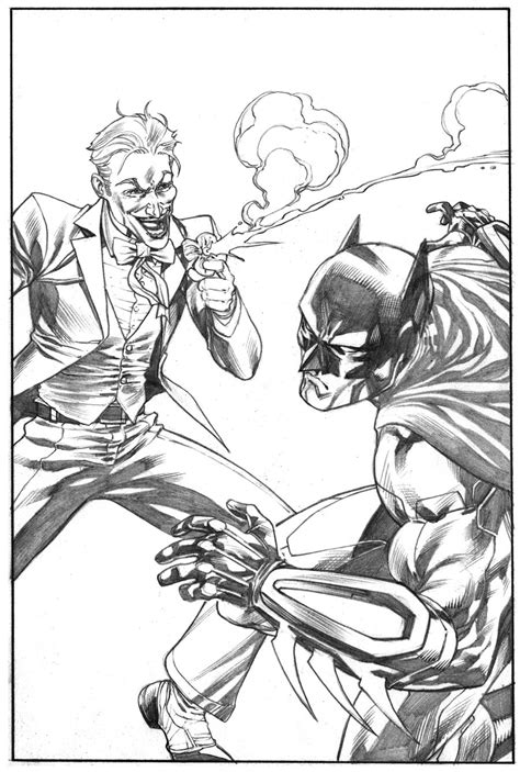 Robert Atkins Art Daily Sketch Batman Vs Joker