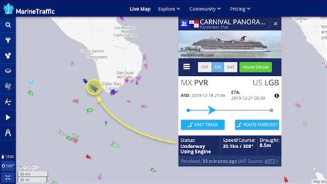 Cruise Ship Tracker App Marine Traffic Vessel Finder Worldwide Vessel