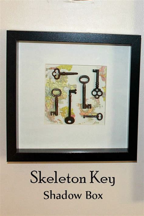 Vintage Skeleton Key Shadow Box Craft Upcycle Craft For Easy And