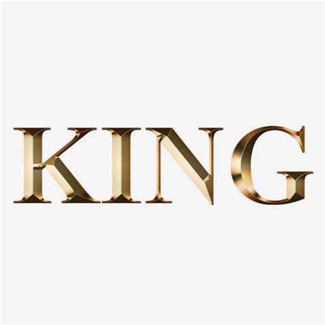 King Of Kings Clipart Transparent Png Hd King Text Golden Effect King