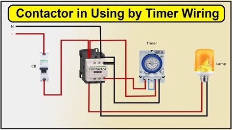 How To Make Contactor In Using By Timer Wiring Diagram Timer Switch