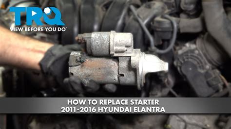 How To Replace Starter Hyundai Elantra YouTube
