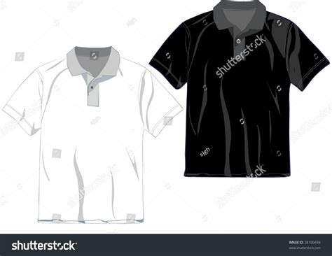 Black Polo T Shirt Template