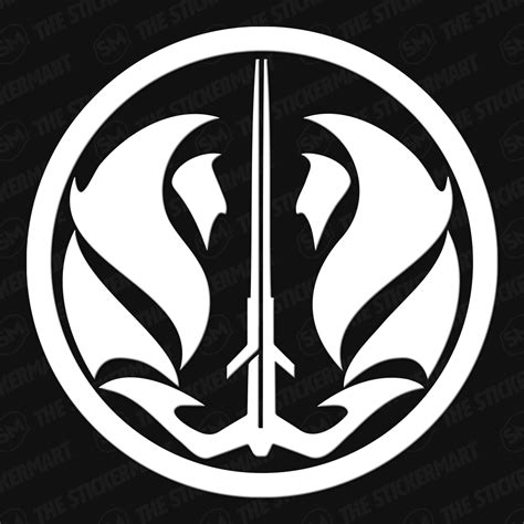Star Wars Gray Jedi Code Symbol Vinyl Decal 10 Inches Grey Jedi