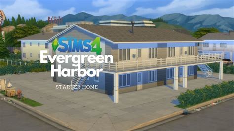 The Sims 4 Evergreen Harbor Starter Home 🌱 Speedbuild Youtube