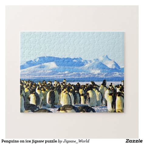 Penguins Jigsaw Puzzle Zazzle Jigsaw Puzzles Custom Puzzle Art Prints