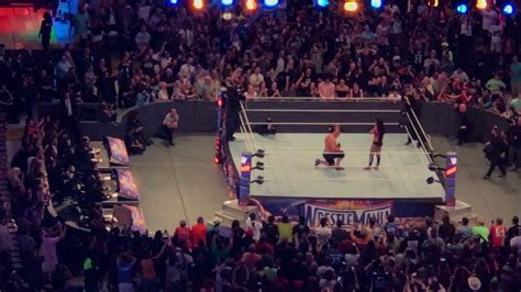 4 2 2017 Wwe Wrestlemania 33 Orlando Fl John Cena Marriage Proposal To Nikki Bella Youtube