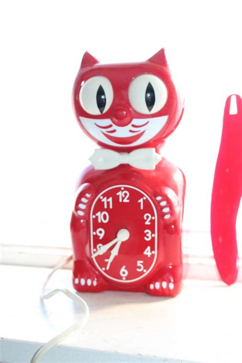 1950s Red Kit Kat Klock Clock With Original Box