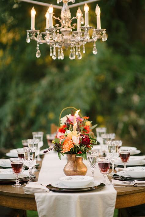 Wilton Photography Dinner Party Table Setting Outdoor Dinner