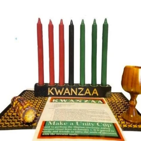 Kwanzaa Kinara Celebration Set Kwanzaa Engraved 11 Piece Etsy