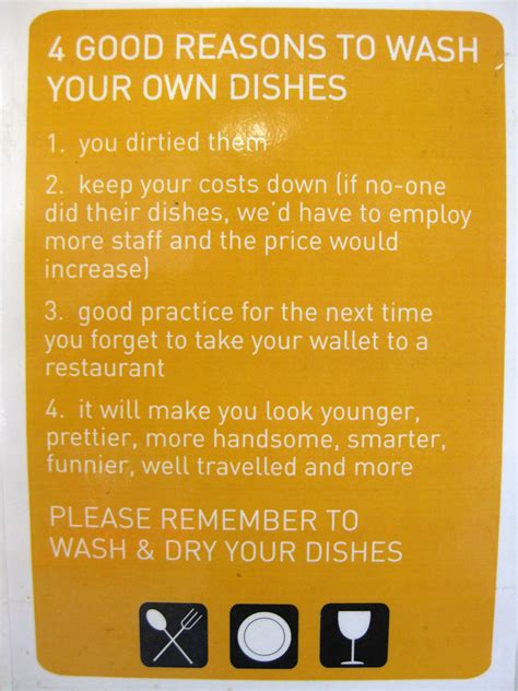 Please Wash Your Dishes Sign Your Dishes Dont Do Themselves Think