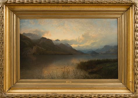 Hans Fredrik Gude Fjord Landscape Bukowskis