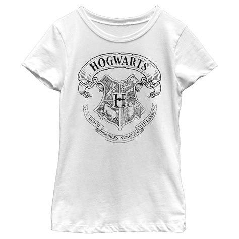 Harry Potter Harry Potter Girls Hogwarts 4 House Crest T Shirt