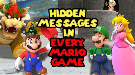 Hidden Messages In Every Mario Game Youtube