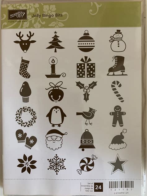 A Variety Of Retired Stampin Up Christmas Stamps Etsy