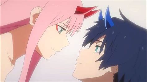 Get Darling In The Franxx Hiro And Zero Two Kiss 
