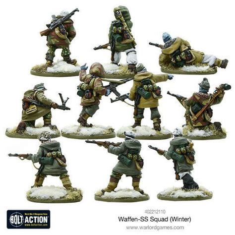 Bolt Action 402212110 Waffen Ss Squad Winter Wwii German Grenadiers