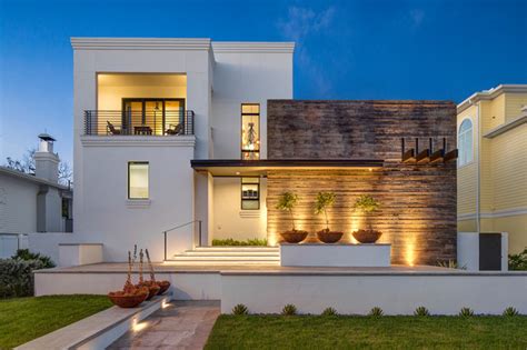 Mexican Modern Contemporary House Exterior Tampa By Rojo
