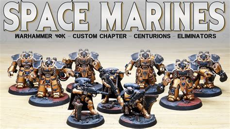 Painting Showcase Custom Chapter Space Marines Warhammer 40k Youtube