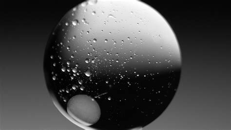 Download Wallpaper 2560x1440 Bubble Ball Liquid Abstraction Black