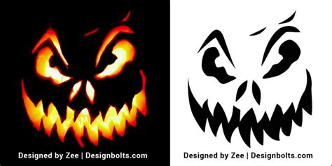 10 Free Scary Halloween Pumpkin Carving Stencils Patterns And Ideas 2018