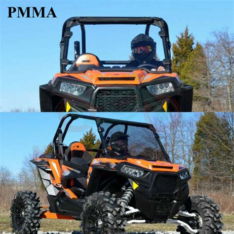 Full Clear Windshield For Polaris Rzr 1000 Xp 4 S 900 2014 2015 2016