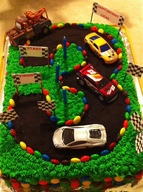Cars decoration for wedding | for birthday | car decoration for function. 3rd Birthday cake, race car track | 3rd birthday cakes ...