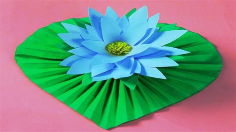 Origami Water Lily How To Make Water Lily With Paper Diy Water Lily