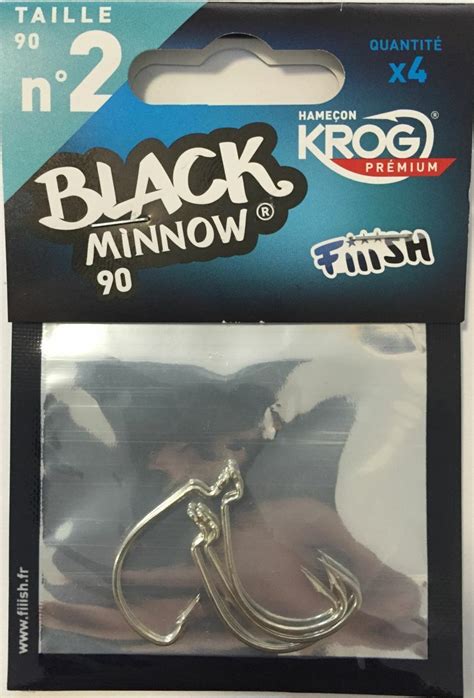 Fishing Hooks Krog Premium For Black Minnow Fiish Replacement Rubber
